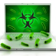 Malware infected computer image